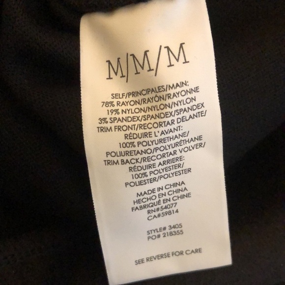 CAbi Black Faux Leather Flip Skirt Ruffle #3405 medium - Picture 9 of 9